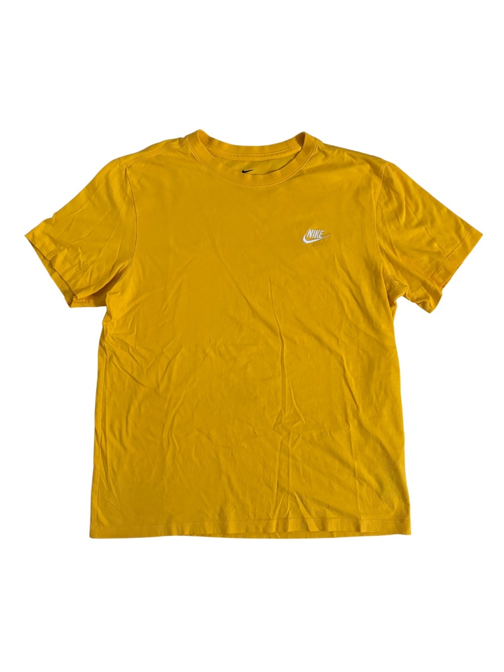 Nike Yellow Short-Sleeve Logo T-Shirt